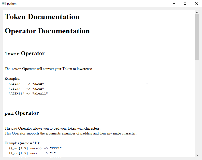 Basic Documentation Qt Widget